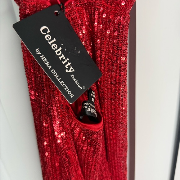 Hera Collection Sparkling Red Sequin Dress - Picture 6 of 12